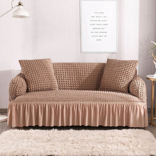 Bubble Sofa Cover Mouse Brown ( Turkish Style )